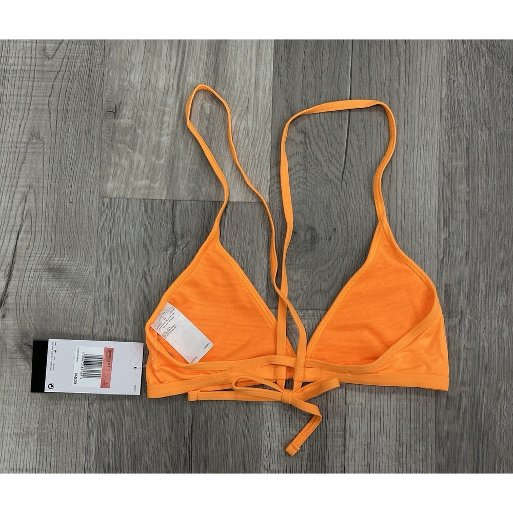 Nike Hydrastrong Women's Orange Bikini Swimsuit Top Size Large NWT MSRP: $40 - Picture 6 of 9
